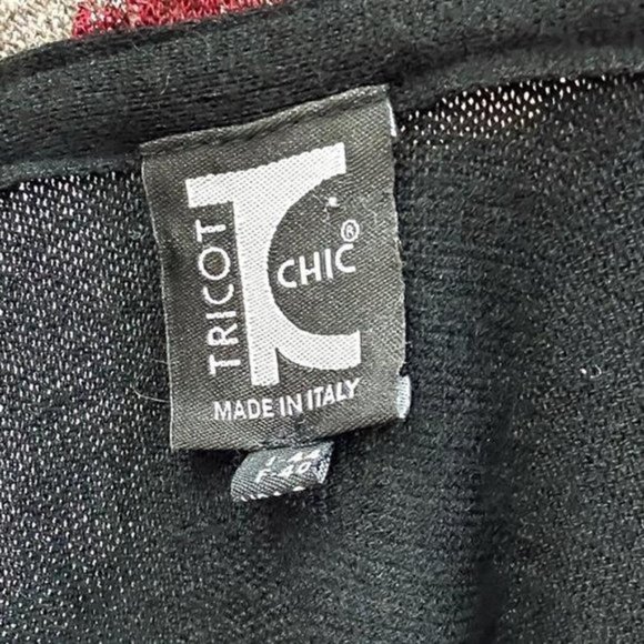 Tricot Chic 90s knit Italian print cardigan with front buttons - Picture 7 of 7